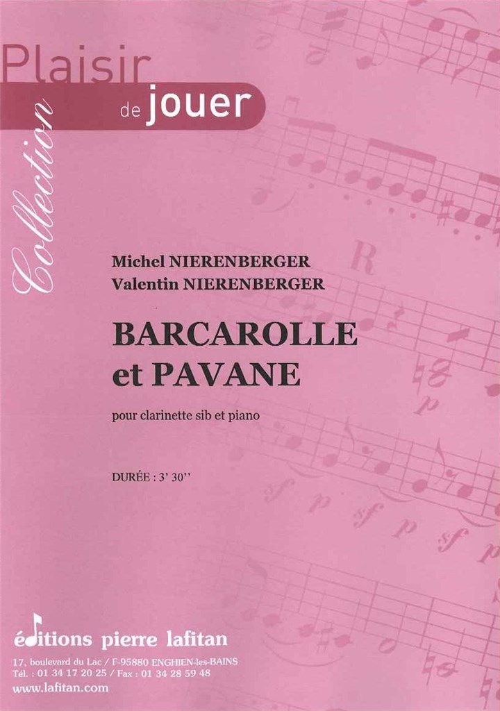 Barcarolle et Pavane (Pièce En 2 Mouvements)